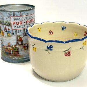 Handmade Studio Pottery Plant Pot Cover – Rosanne Daoust, Quebec – 5”